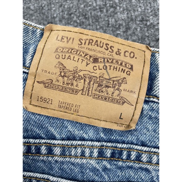 VTG Levi's 15921 Jeans Womens Large Blue Orange Tab Tapered Fit/Leg 30 X 31 - Picture 2 of 7